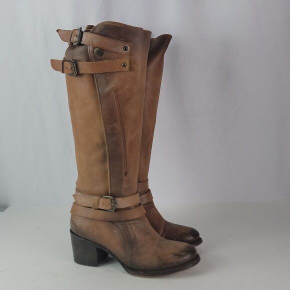 Freebird By Steven Clive Brown Leather Women's Boots - Picture 1 of 15